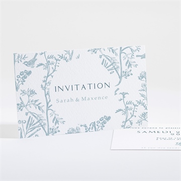 Carton d'invitation mariage jouy exclusif pochon
