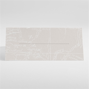 Marque-place mariage notre passeport - Dos du marque place