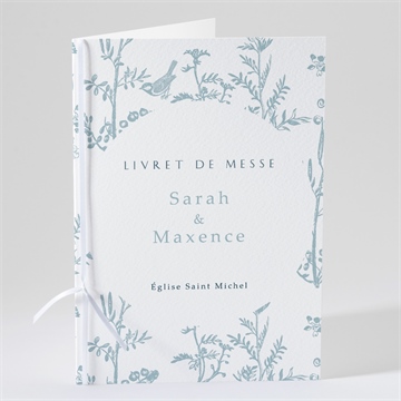 Livret de messe mariage jouy exclusif pochon