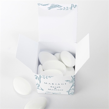 Boîte de dragées mariage jouy exclusif - Intérieur de la boîte