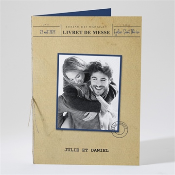 Livret de messe mariage notre télégramme accordéon