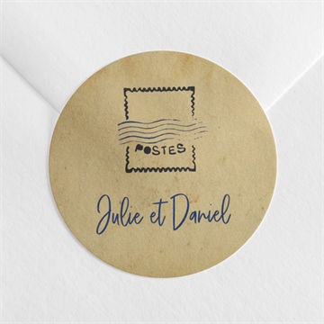 Sticker mariage notre télégramme accordéon