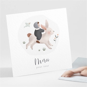 Remerciement naissance petite escapade