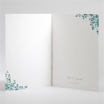 Livret de messe mariage tourbillonnant - Intérieur du livret