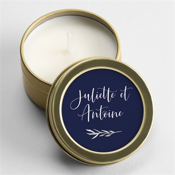 Bougie mariage notre bouquet