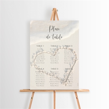 Plan de table mariage réf. N26077