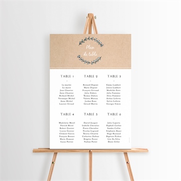 Plan de table mariage réf. N26081