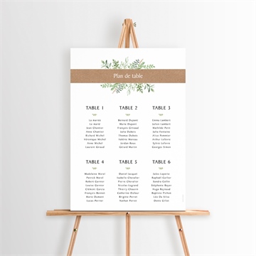 Plan de table mariage réf. N26082