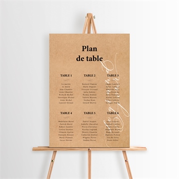 Plan de table mariage réf. N26083