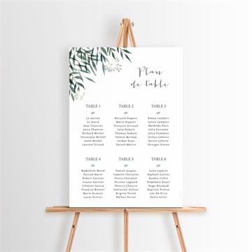Plan de table mariage réf. N26084