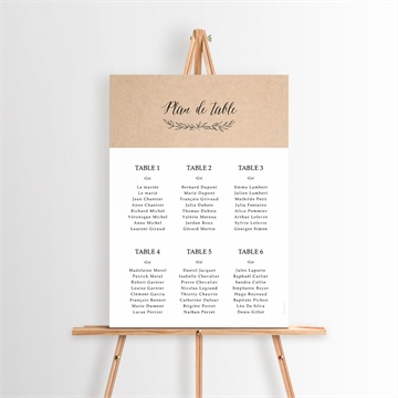 Plan de table mariage réf. N26085