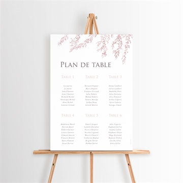Plan de table mariage réf. N26089