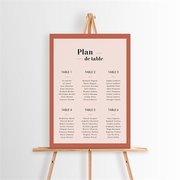 Plan de table mariage réf. N26093