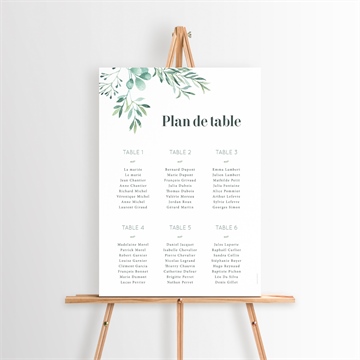 Plan de table mariage réf. N26094
