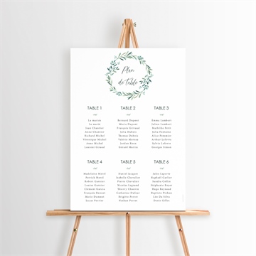 Plan de table mariage réf. N26097