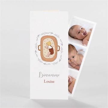 Faire-part naissance petit couffin