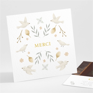 Remerciement naissance célébration