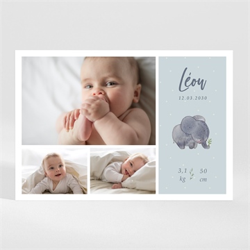 Faire-part naissance chouchou magnet - Mise en situation