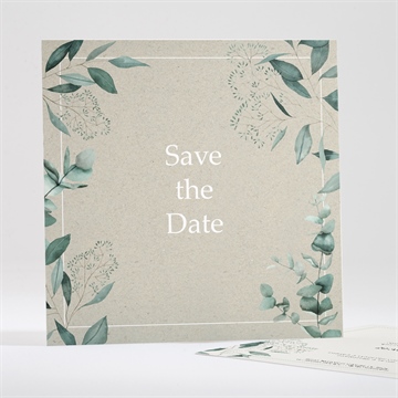 Save the Date mariage intimité ensemencé