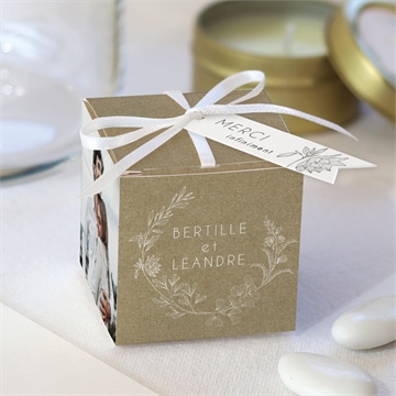 Boîte de dragées mariage festivités