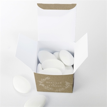 Boîte de dragées mariage festivités - Intérieur de la boîte