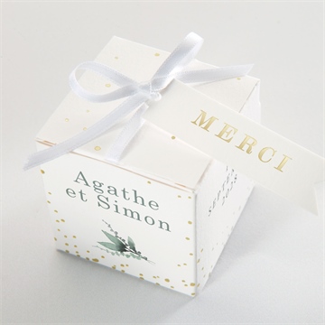 Boîte de dragées mariage l'absolu - Dessus de la boîte