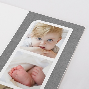 Faire-part naissance touche vintage photomaton - Détail du faire-part