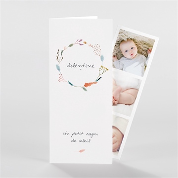 Faire-part naissance poésie photomaton