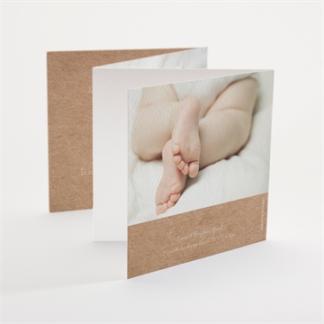 Faire-part naissance cocotte en folie ! à gratter - Dos du faire-part