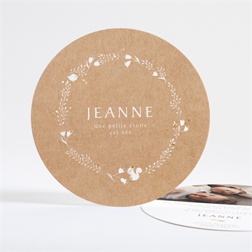 Faire-part naissance faire-part enveloppe dorure