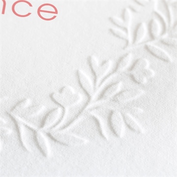 Faire-part naissance ma présentation gaufrage - Détail du faire-part