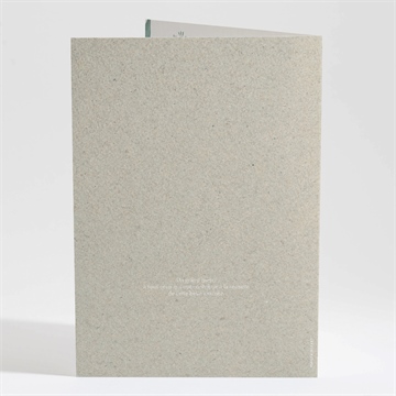 Livret de messe mariage intimité - Dos du livret