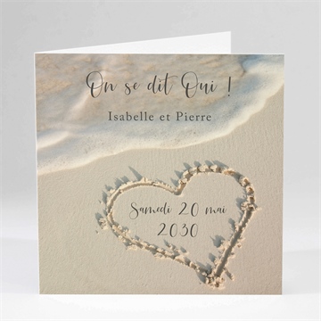 Carte pliée - carré