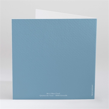 Faire-part naissance pictogrammes plié - Dos du faire-part