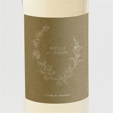 Etiquette de bouteille mariage festivités