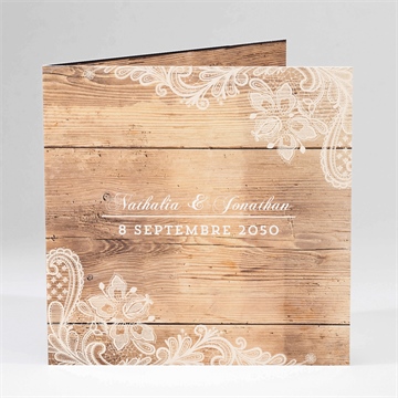 Carte pliée - carré