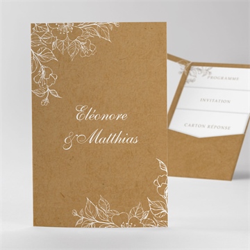 Faire-part mariage belle découverte pocketfold