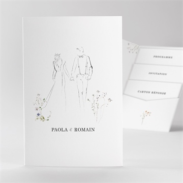 Faire-part mariage complicité pocketfold