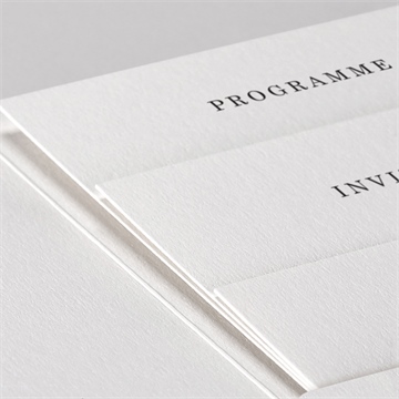 Faire-part mariage complicité pocketfold - Détail du faire-part