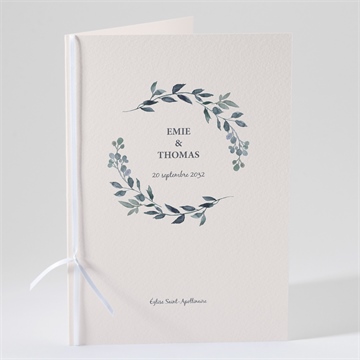 Livret de messe mariage bel eclat superposition