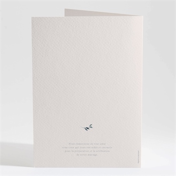 Livret de messe mariage bel eclat - Dos du livret