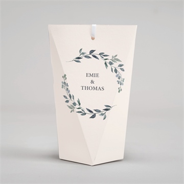 Boîte de dragées mariage bel eclat etui - Dos de la boîte