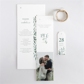 Faire-part mariage douceur du pinceau trio - Vue d'ensemble