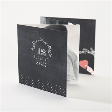 Faire-part mariage retro original bracelet - Détail du faire-part