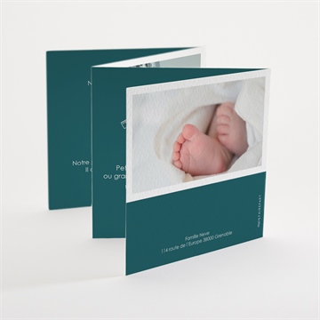 Faire-part naissance mes jolies icônes triptyque - Dos du faire-part