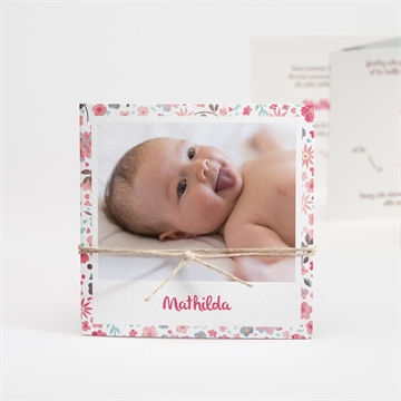 Faire-part naissance mon petit chou ! accordéon