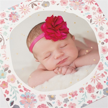 Faire-part naissance mon petit chou ! dorure - Détail du faire-part