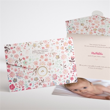 Faire-part naissance mon petit chou ! enveloppe