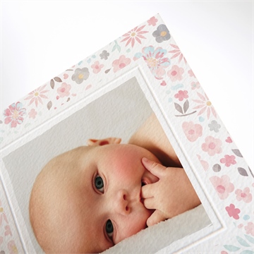 Faire-part naissance mon petit chou ! gaufrage - Détail du faire-part