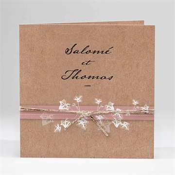 Carte pliée - carré